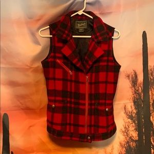 Woolrich Buffalo plaid vest